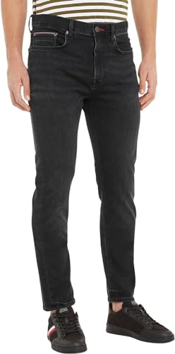 Tommy Hilfiger Herren Jeans Slim Black Stretch, Schwarz (Blair Black), 38W / 34L von Tommy Hilfiger