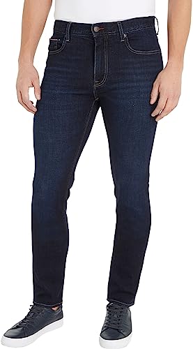 Tommy Hilfiger Herren Jeans Slim Indigo Stretch, Blau (Titan Indigo), 28W / 30L von Tommy Hilfiger