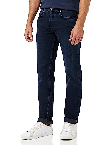 Tommy Hilfiger Herren Jeans Straight Stretch, Blau (Meek Blue Black), 33W / 34L von Tommy Hilfiger