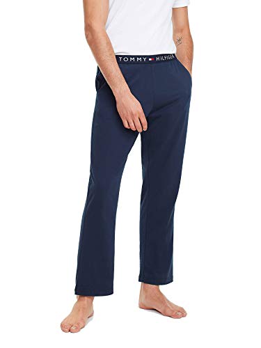 Tommy Hilfiger Herren Pyjamahose Jersey Pant, Blau (Navy Blazer), L von Tommy Hilfiger