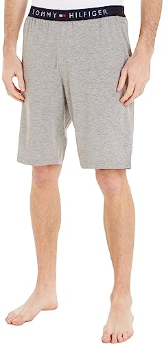 Tommy Hilfiger Herren Sweatshorts Jersey Short Kurz, Grau (Light Grey Heather), L von Tommy Hilfiger