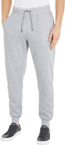 Tommy Hilfiger Herren Jogginghose Flag Logo Sweatpants, Grau (Light Grey Heather), XXL von Tommy Hilfiger