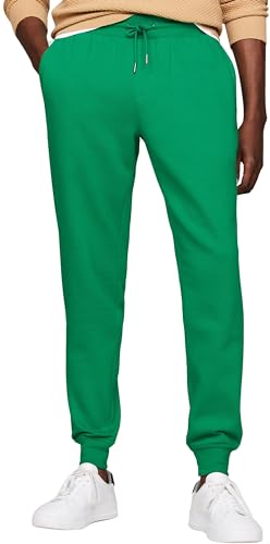 Tommy Hilfiger Herren Jogginghose Flag Logo Sweatpants, Grün (Olympic Green), L von Tommy Hilfiger