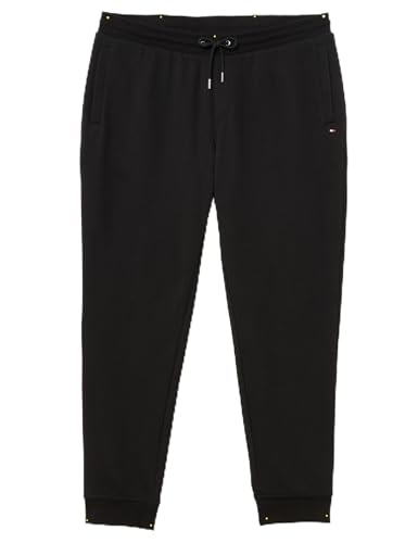 Tommy Hilfiger Herren Jogginghose Flag Logo Sweatpants Loungehose, Schwarz (Black), XXL von Tommy Hilfiger