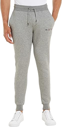 Tommy Hilfiger Herren Jogginghose Sweatpants, Grau (Light Grey Heather), M von Tommy Hilfiger