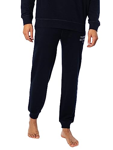 Tommy Hilfiger Herren Jogginghose Sweatpants Lang, Blau (Desert Sky), L von Tommy Hilfiger