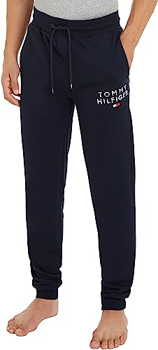 Tommy Hilfiger Herren Jogginghose Sweatpants Lang, Blau (Desert Sky), L von Tommy Hilfiger