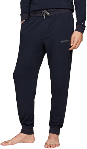 Tommy Hilfiger Herren Jogginghose Track Pant Loungehose, Blau (Desert Sky), S von Tommy Hilfiger