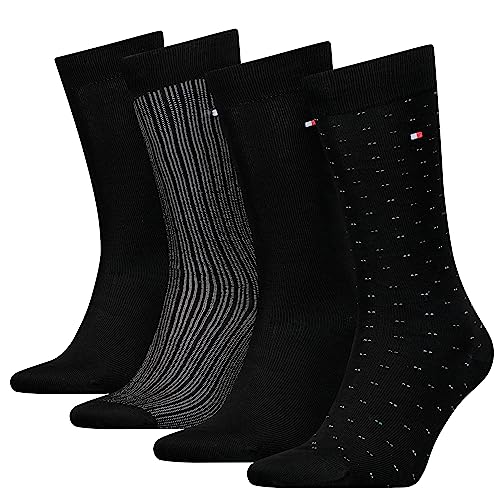 Tommy Hilfiger Herren KNEEHIGH, Black, 39/42 (4er Pack) von Tommy Hilfiger