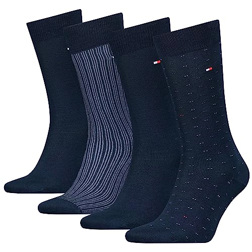 Tommy Hilfiger Herren KNEEHIGH, Navy, 43/46 (4er Pack) von Tommy Hilfiger