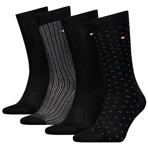 Tommy Hilfiger Herren KNEEHIGH, black, 43/46 (4er Pack) von Tommy Hilfiger