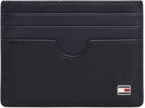 Tommy Hilfiger Herren Kartenetui Flag mit Logo, Blau (Space Blue), Einheitsgröße von Tommy Hilfiger