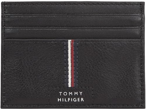 Tommy Hilfiger Herren Kartenetui Premium aus Leder, Schwarz (Black), Einheitsgröße von Tommy Hilfiger