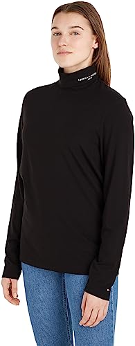 Tommy Hilfiger Herren Langarmshirt Rollkragen, Schwarz (Black), L von Tommy Hilfiger