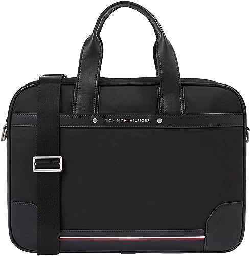 Tommy Hilfiger Herren Laptoptasche 14 Zoll, Schwarz (Black), Onesize von Tommy Hilfiger