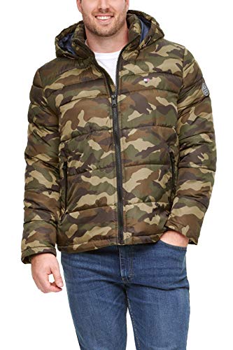 Tommy Hilfiger Herren Legacy Hooded Puffer Jacket Daunenalternativer Mantel, Camouflage, M von Tommy Hilfiger