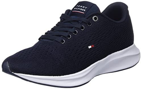 Tommy Hilfiger Herren Runner Sneaker Lightweight Sportschuhe, Blau (Desert Sky), 40 von Tommy Hilfiger