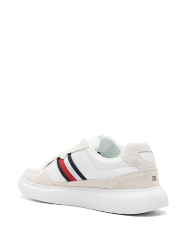 Tommy Hilfiger Herren Cupsole Sneaker Schuhe, Weiß (White), 46 EU von Tommy Hilfiger