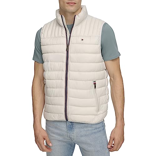 Tommy Hilfiger Herren Lightweight Packable Puffer Vest Daunenweste, EIS, 4X von Tommy Hilfiger