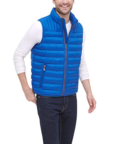 Tommy Hilfiger Herren Lightweight Packable Puffer Vest Daunenweste, Neu, königsblau, XL von Tommy Hilfiger