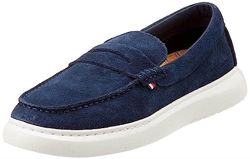 Tommy Hilfiger Herren Loafer Tommy Hybrid Loafer Slipper, Blau (Desert Sky), 40 EU von Tommy Hilfiger