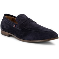 Tommy Hilfiger Herren Loafer blau Velours von Tommy Hilfiger