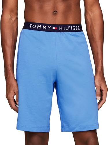 Tommy Hilfiger Herren Lounge Shorts Jersey kurz, Blau (Blue Spell), SM von Tommy Hilfiger