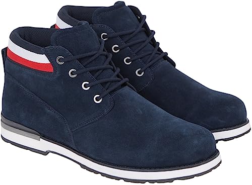 Tommy Hilfiger Herren Low Boot Stiefel Core Suede Boot Wildleder, Blau (Desert Sky), 41 von Tommy Hilfiger