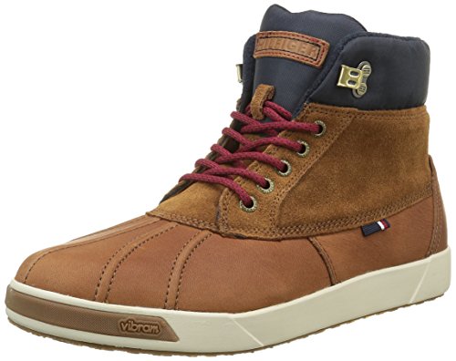Tommy Hilfiger M2285AVERICK 4A2, Herren Hohe Sneakers, Braun (Winter Cognac 906), 41 EU (7 Herren UK) von Tommy Hilfiger