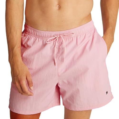 Tommy Hilfiger Herren MEDIUM Drawstring Badehose, Classic Pink, XL von Tommy Hilfiger