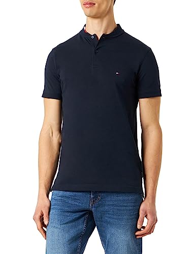 Tommy Hilfiger Herren Poloshirt Kurzarm Slim Fit, Blau (Desert Sky), M von Tommy Hilfiger