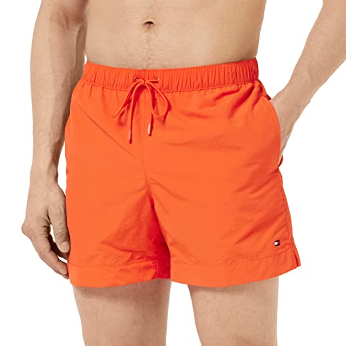 Tommy Hilfiger Herren Badehose Medium Drawstring Lang, Orange (Deep Orange), L von Tommy Hilfiger