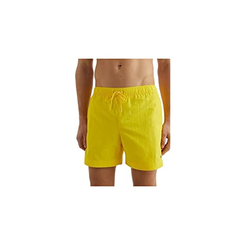 Tommy Hilfiger Herren Badehose Medium Drawstring Lang, Gelb (Vivid Yellow), L von Tommy Hilfiger