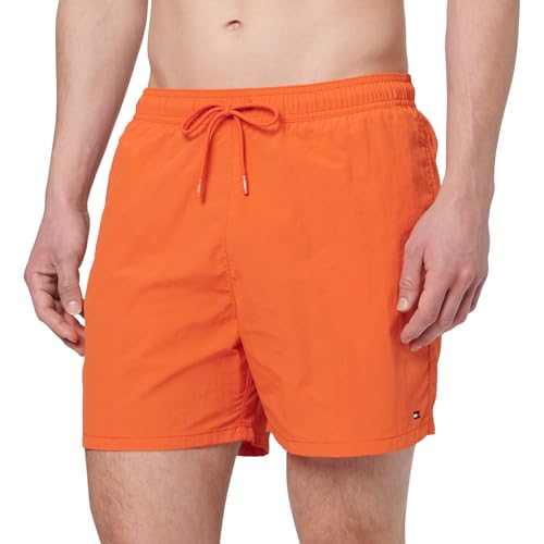 Tommy Hilfiger Herren Medium Drawstring Um0Um03477 Badehose, Orange (Brilliant Orange), M von Tommy Hilfiger
