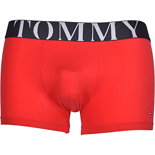 Tommy Hilfiger Herren Mikrofaser-Trunks, rot, M von Tommy Hilfiger