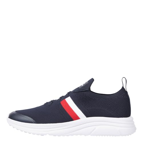 Tommy Hilfiger Herren Runner Sneaker Sportschuhe, Blau (Desert Sky), 42 EU von Tommy Hilfiger