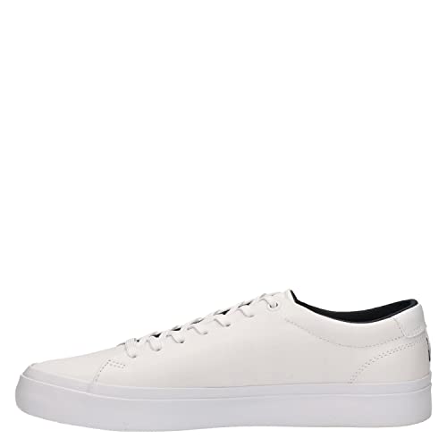 Tommy Hilfiger Herren Vulcanized Sneaker Modern Vulc Corporate Leather Schuhe , Weiß (White), 44 EU von Tommy Hilfiger