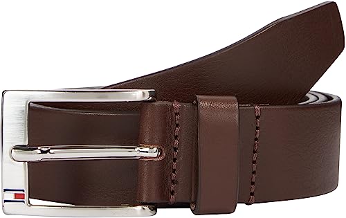 Tommy Hilfiger Herren Gürtel New Aly Belt Ledergürtel, Braun (Testa Di Moro), 110