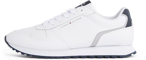 Tommy Hilfiger Herren Runner Sneaker New Eva Mix Flag aus Leder, Weiß (White), 40 Tommy Hilfiger Herren Runner Sneaker New Eva Mix Flag aus Leder, Weiß (White), 40 von Tommy Hilfiger