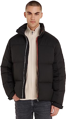 Tommy Hilfiger Herren Daunenjacke Winter, Schwarz (Black), XL von Tommy Hilfiger