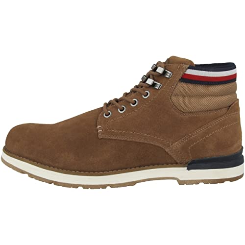 Tommy Hilfiger Herren Outdoor Suede Hilfiger Stiefel, Braun , 43 EU von Tommy Hilfiger