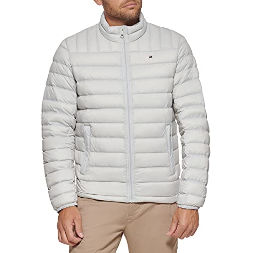 Tommy Hilfiger Herren Packbare Daunenjacke Daunenmantel für Oberbekleidung, EIS, XL von Tommy Hilfiger