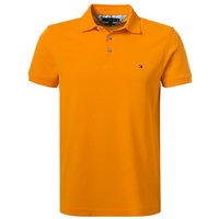 Tommy Hilfiger Herren Polo-Shirt orange Baumwoll-Piqué von Tommy Hilfiger