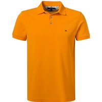 Tommy Hilfiger Herren Polo-Shirt orange Baumwoll-Piqué von Tommy Hilfiger