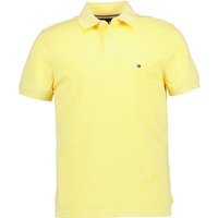 Tommy Hilfiger Herren Polo-Shirt gelb Baumwoll-Piqué von Tommy Hilfiger