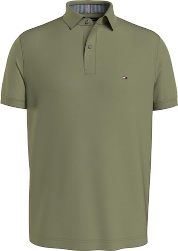 Tommy Hilfiger Herren Poloshirt Big&Tall (DE/NL/SE/PL, Alphanumerisch, XXL, Große Größen, Tall, Faded Olive) von Tommy Hilfiger