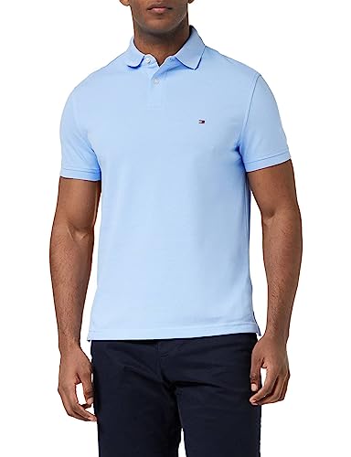 Tommy Hilfiger Herren Poloshirt Kurzarm 1985 Regular Fit, Blau (Vessel Blue), L von Tommy Hilfiger