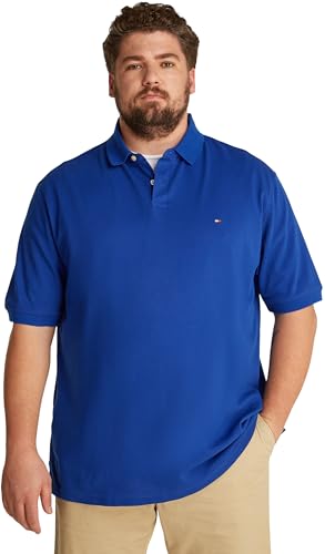 Tommy Hilfiger Herren Poloshirt Kurzarm 1985 Regular Fit, Blau (Wedge Blue), XXL von Tommy Hilfiger