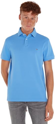 Tommy Hilfiger Herren Poloshirt Kurzarm 1985 Regular Polo Regular Fit, Blau (Blue Spell), XXL von Tommy Hilfiger