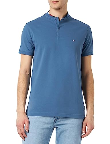 Tommy Hilfiger Herren Poloshirt Kurzarm Slim Fit, Blau (Blue Coast), S von Tommy Hilfiger